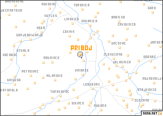 map of Priboj