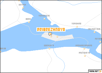 map of Pribrezhnaya