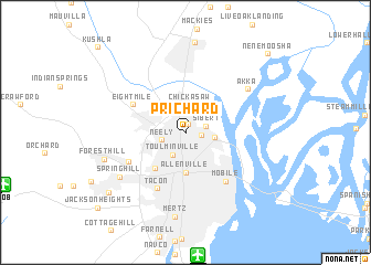 map of Prichard