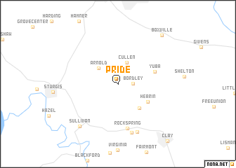 map of Pride