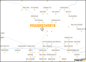 map of Pridorozhnaya