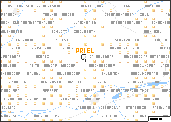 map of Priel