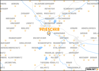map of Prieschka