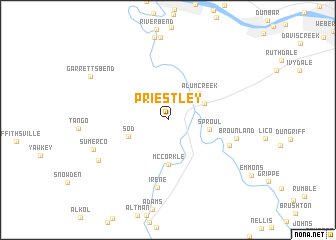 map of Priestley