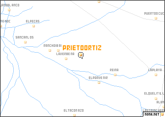 map of Prieto Ortíz