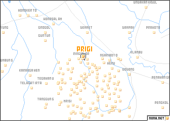 map of Prigi