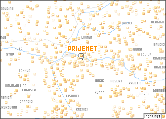 map of Prijemet