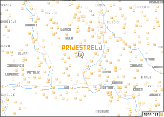 map of Prijestrelj