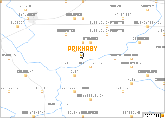 map of Prikhaby