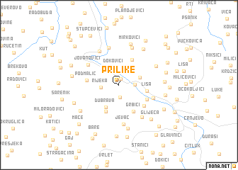 map of Prilike