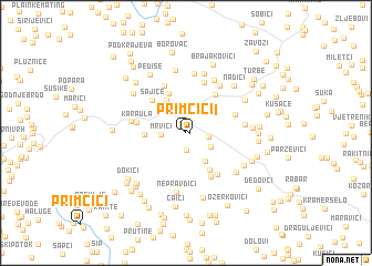 map of Primčići