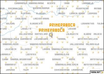 map of Primera Boca
