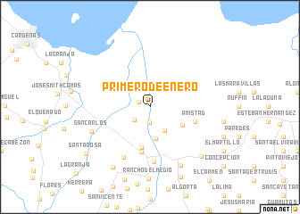 map of Primero de Enero