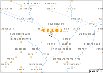 map of Primolano