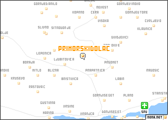 map of Primorski Dolac