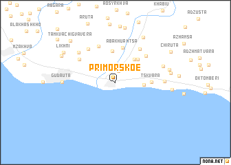 map of Primorskoe