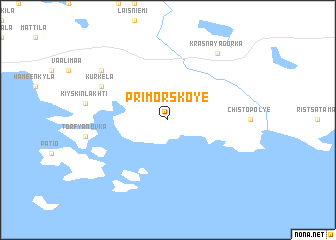 map of Primorskoye
