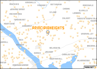 map of Principio Heights