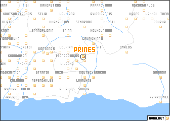 map of Prinés