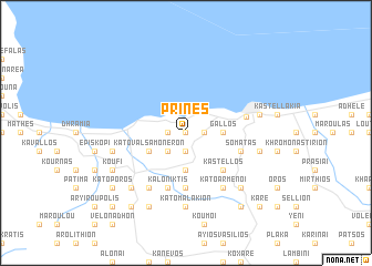 map of Prinés