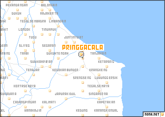 map of Pringgacala