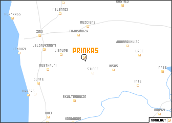 map of Prinkas