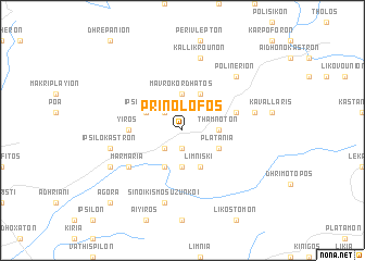 map of Prinólofos