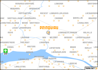 map of Prinquiau