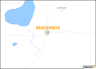 map of Priozërnoye