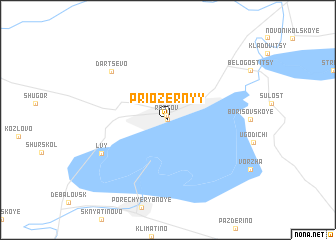 map of Priozërnyy