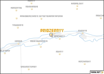 map of Priozërnyy