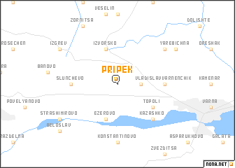 map of Pripek