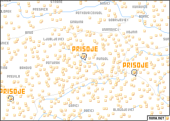 map of Prisoje