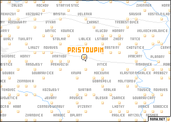 map of Přistoupim