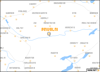 map of Privalʼni