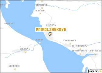 map of Privolzhskoye