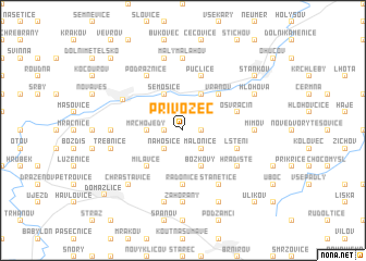 map of Přívozec