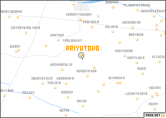 map of Priyutovo