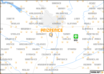 map of Přízřenice