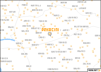 map of Prkačini