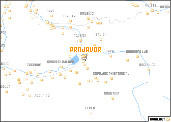 map of Prnjavor