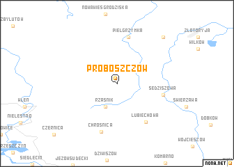 map of Proboszczów