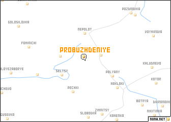 map of Probuzhdeniye