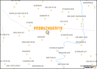 map of Probuzhdeniye