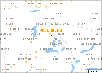 map of Próchnowo