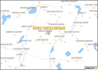 map of Proctors Corner