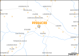 map of Produção