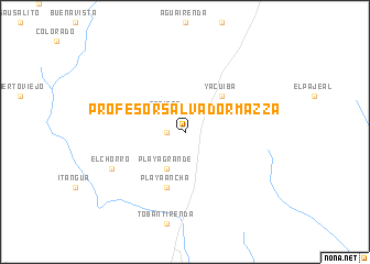 map of Profesor Salvador Mazza