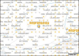 map of Profond Rieu