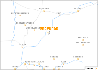 map of Profundó